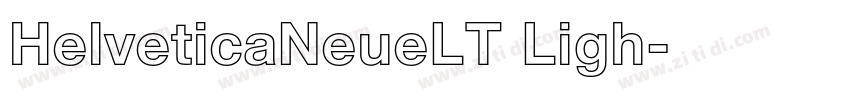 HelveticaNeueLT Ligh字体转换